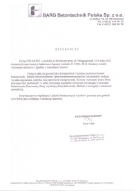 Referencje BARG